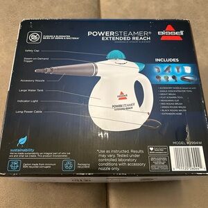 Bissell PowerSteamer Extended Reach Cleaner - Blue and White